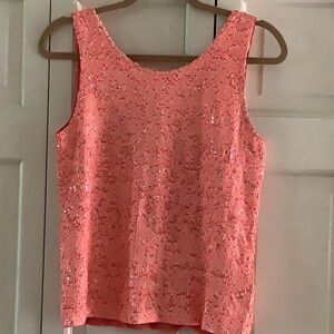 J.Crew Pink Sequin Tank